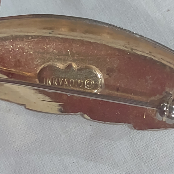 Giovanni vintage leaf brooch - Picture 13 of 15